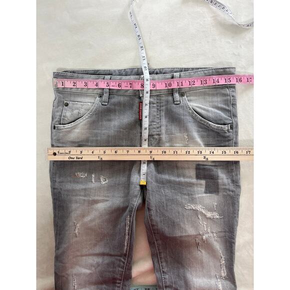 Dsquared2 Womens Made in Italy Cool Girl Gray Jean Grunge Modern Designer - Picture 12 of 14